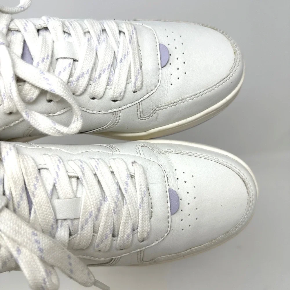 Madewell Court Low-Top Sneakers‎ White Light Purple 7